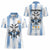 Blue Argentina 10 Goat Women Polo Shirt History Champions World Cup
