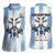 Blue Argentina 10 Goat Women Sleeveless Polo Shirt History Champions World Cup