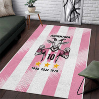 Pink Argentina 10 Goat Area Rug History Champions World Cup