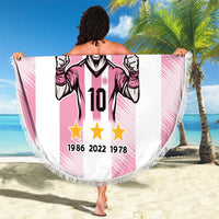 Pink Argentina 10 Goat Beach Blanket History Champions World Cup