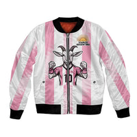 Pink Argentina 10 Goat Bomber Jacket History Champions World Cup