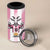 Pink Argentina 10 Goat 4 in 1 Can Cooler Tumbler History Champions World Cup