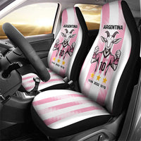 Pink Argentina 10 Goat Car Seat Cover History Champions World Cup