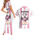 Pink Argentina 10 Goat Couples Matching Short Sleeve Bodycon Dress and Hawaiian Shirt History Champions World Cup
