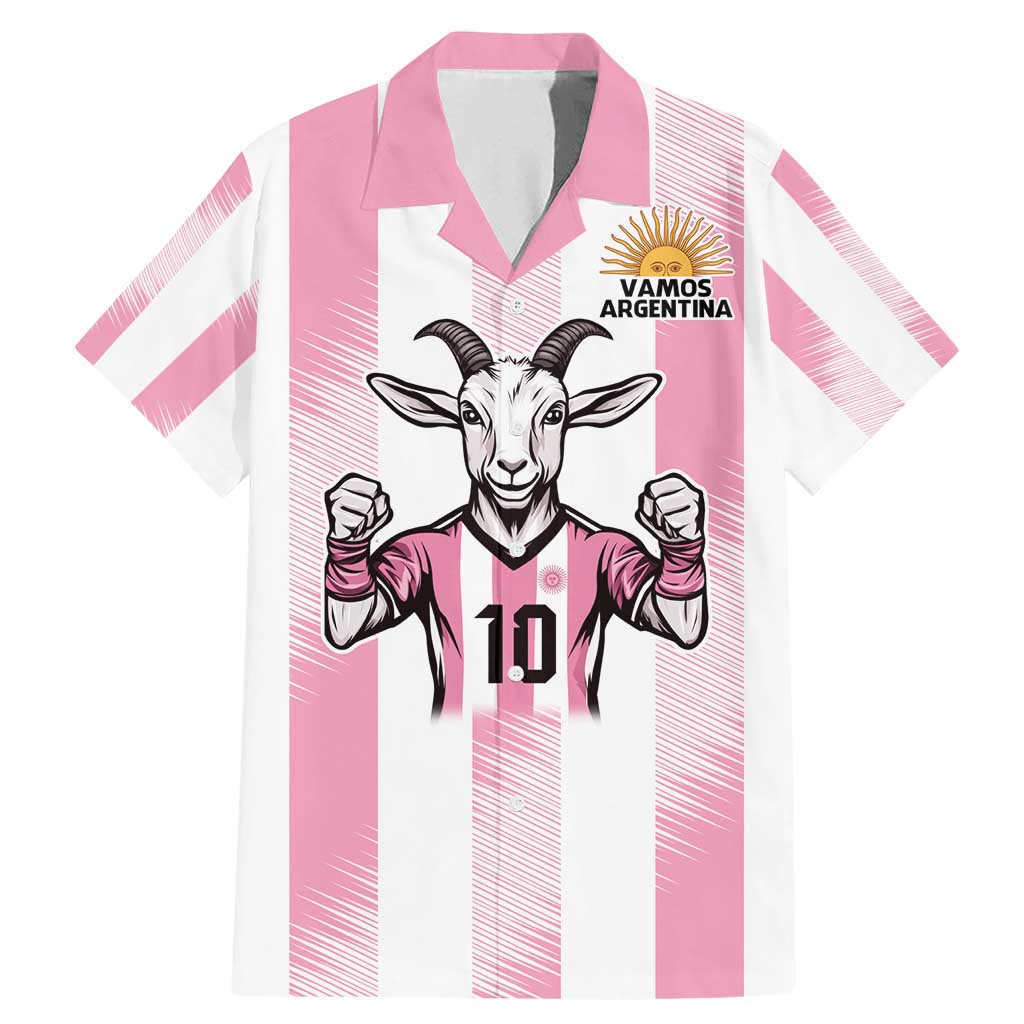 Pink Argentina 10 Goat Family Matching Mermaid Dress and Hawaiian Shirt History Champions World Cup