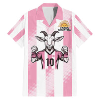 Pink Argentina 10 Goat Family Matching Mermaid Dress and Hawaiian Shirt History Champions World Cup