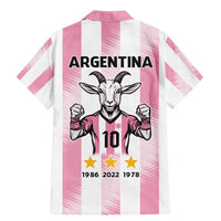 Pink Argentina 10 Goat Family Matching Mermaid Dress and Hawaiian Shirt History Champions World Cup