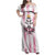 Pink Argentina 10 Goat Family Matching Off Shoulder Maxi Dress and Hawaiian Shirt History Champions World Cup
