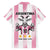 Pink Argentina 10 Goat Family Matching Puletasi and Hawaiian Shirt History Champions World Cup