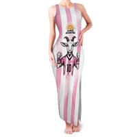 Pink Argentina 10 Goat Family Matching Tank Maxi Dress and Hawaiian Shirt History Champions World Cup