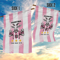 Pink Argentina 10 Goat Garden Flag History Champions World Cup