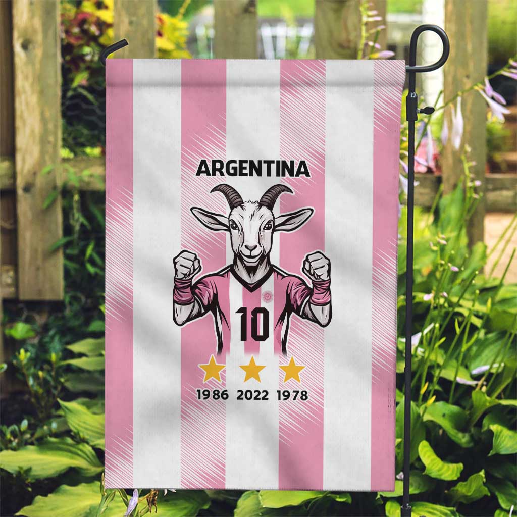 Pink Argentina 10 Goat Garden Flag History Champions World Cup
