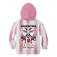 Pink Argentina 10 Goat Kid Hoodie History Champions World Cup