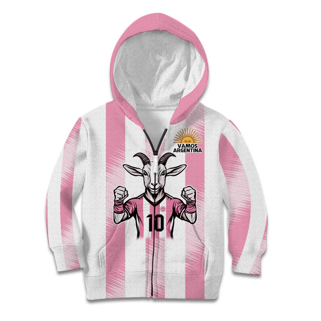 Pink Argentina 10 Goat Kid Hoodie History Champions World Cup