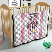 Pink Argentina 10 Goat Quilt History Champions World Cup