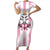 Pink Argentina 10 Goat Short Sleeve Bodycon Dress History Champions World Cup