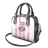 Pink Argentina 10 Goat Shoulder Handbag History Champions World Cup