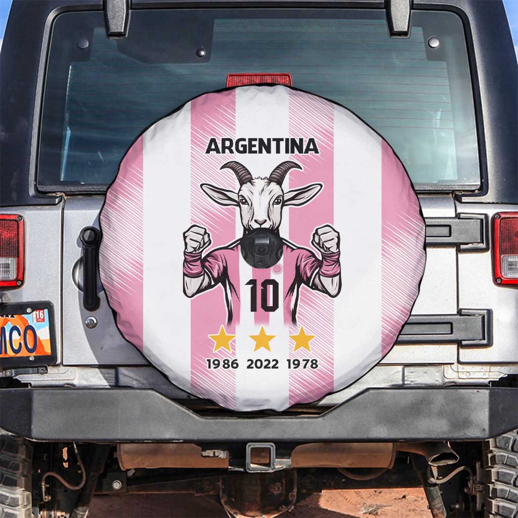Pink Argentina 10 Goat Spare Tire Cover History Champions World Cup