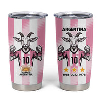 Pink Argentina 10 Goat Tumbler Cup History Champions World Cup