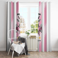 Pink Argentina 10 Goat Window Curtain History Champions World Cup