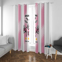 Pink Argentina 10 Goat Window Curtain History Champions World Cup