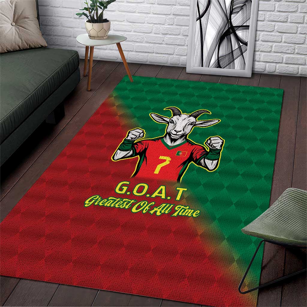 Portugal Seven Goat Flag Colors Area Rug