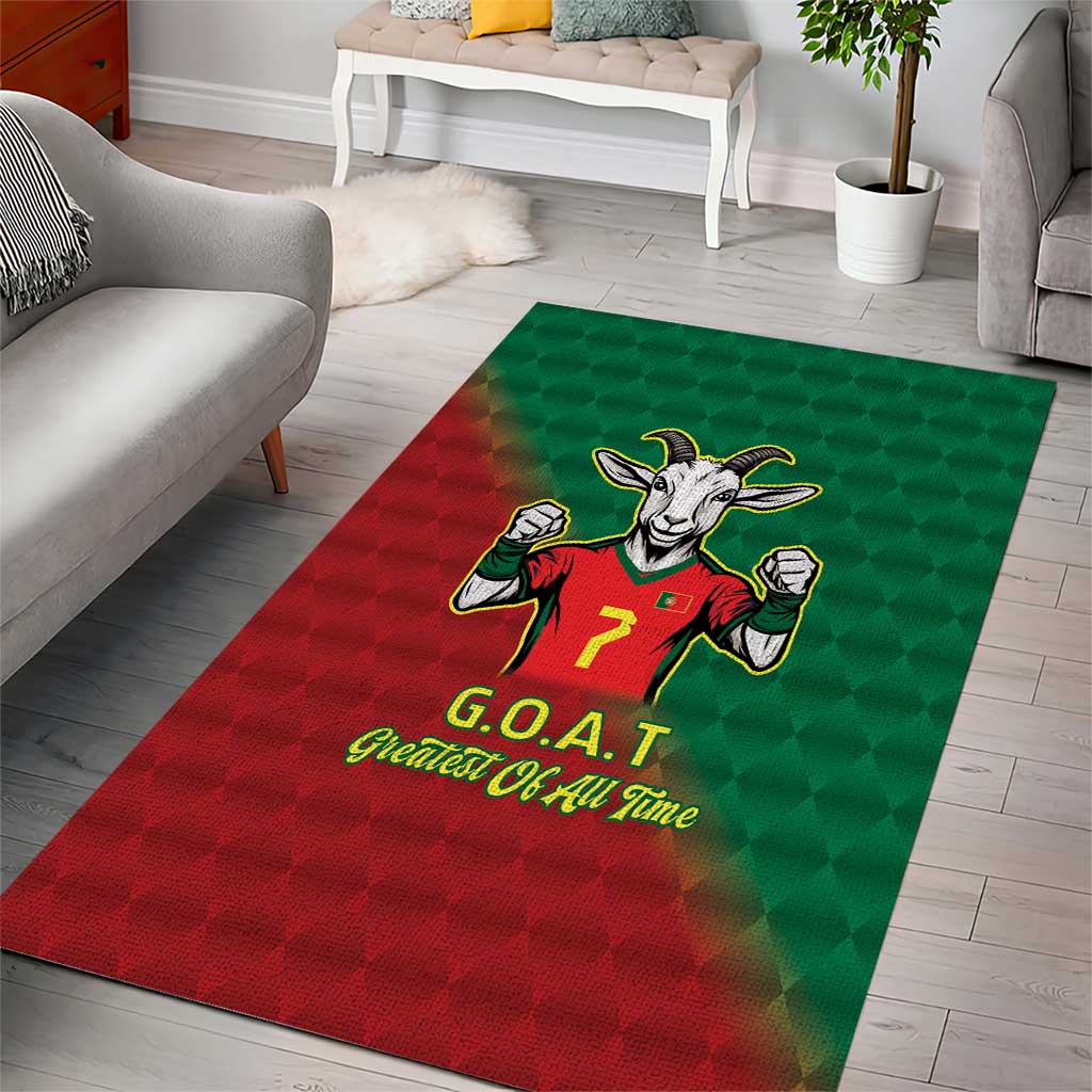 Portugal Seven Goat Flag Colors Area Rug