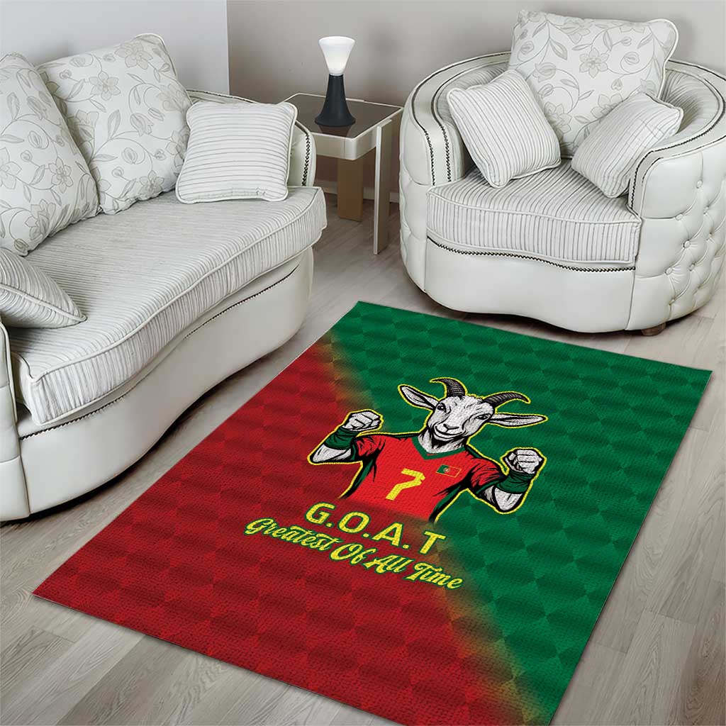 Portugal Seven Goat Flag Colors Area Rug