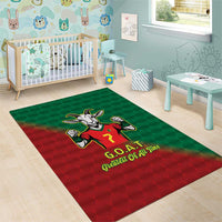 Portugal Seven Goat Flag Colors Area Rug