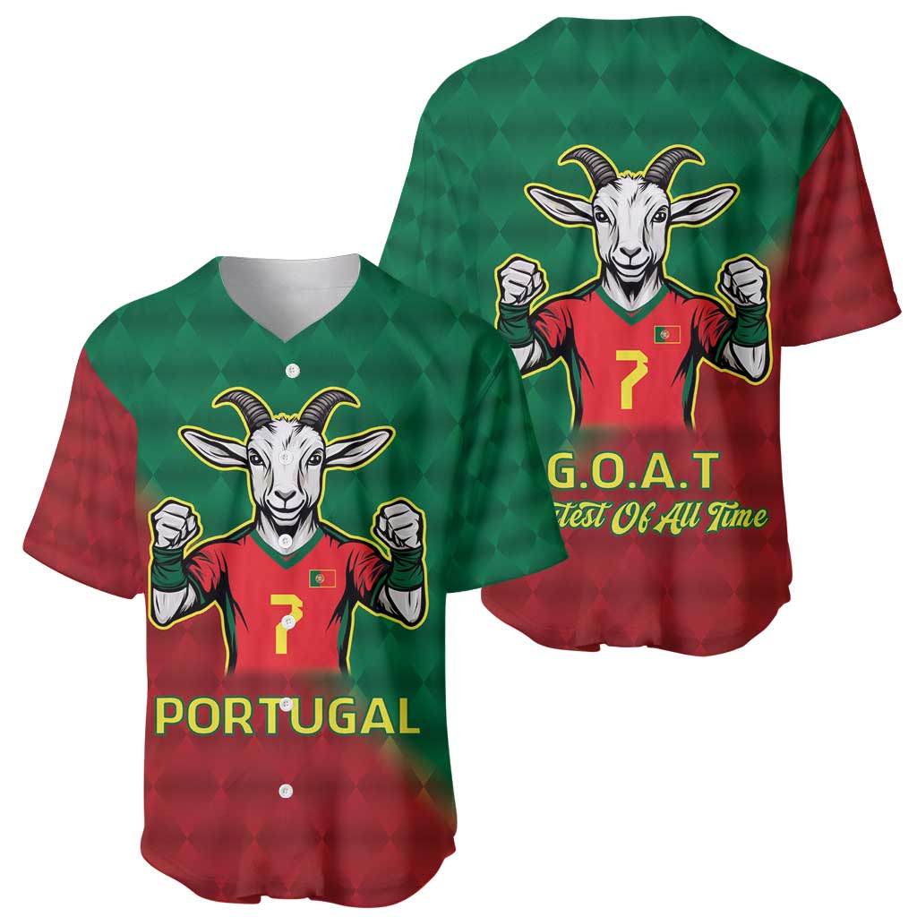 Portugal Seven Goat Flag Colors Baseball Jersey