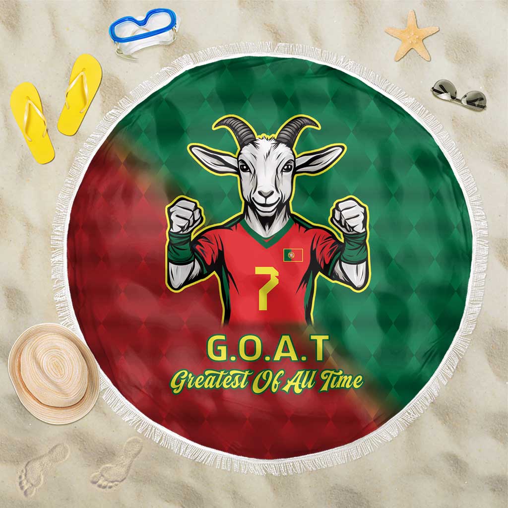 Portugal Seven Goat Flag Colors Beach Blanket