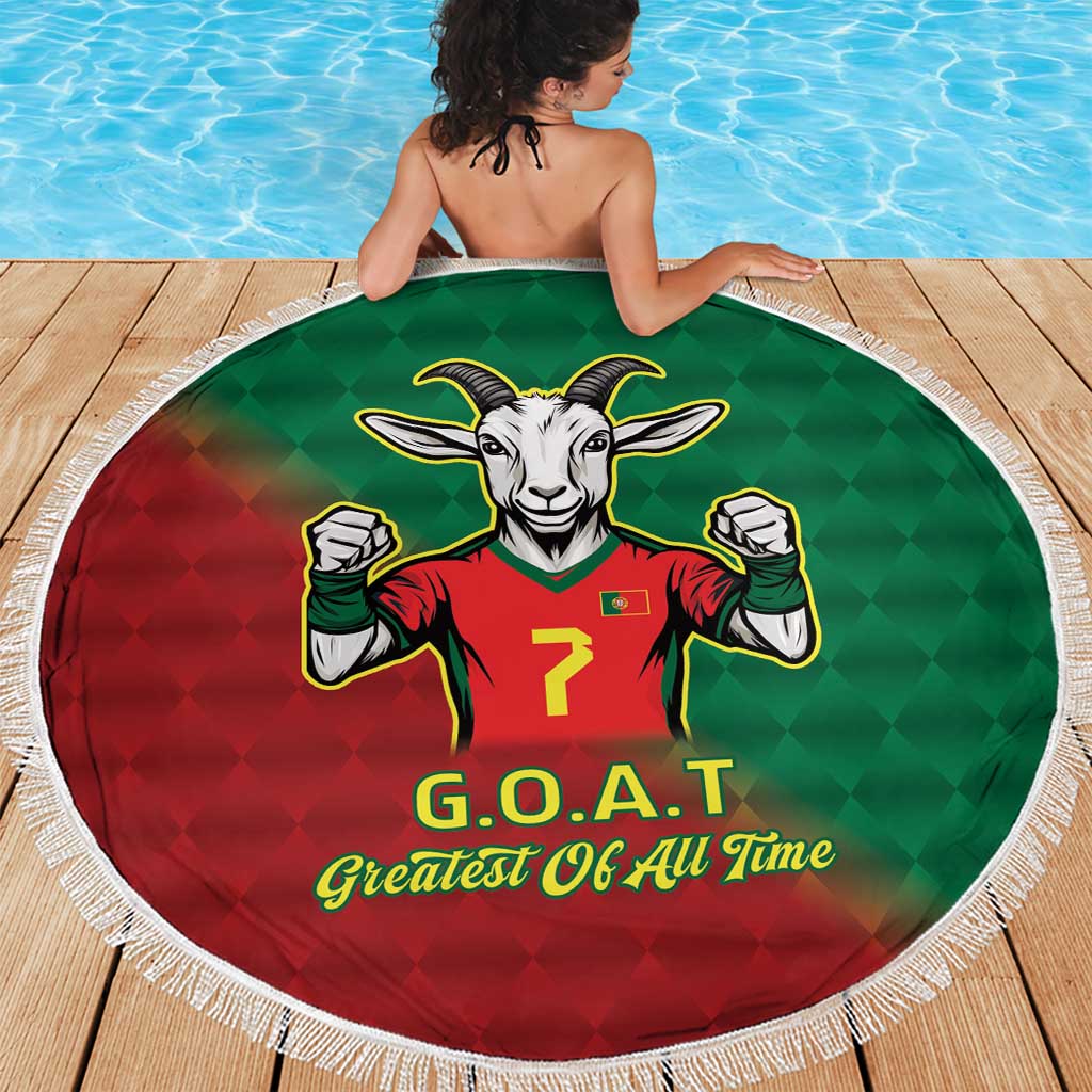 Portugal Seven Goat Flag Colors Beach Blanket