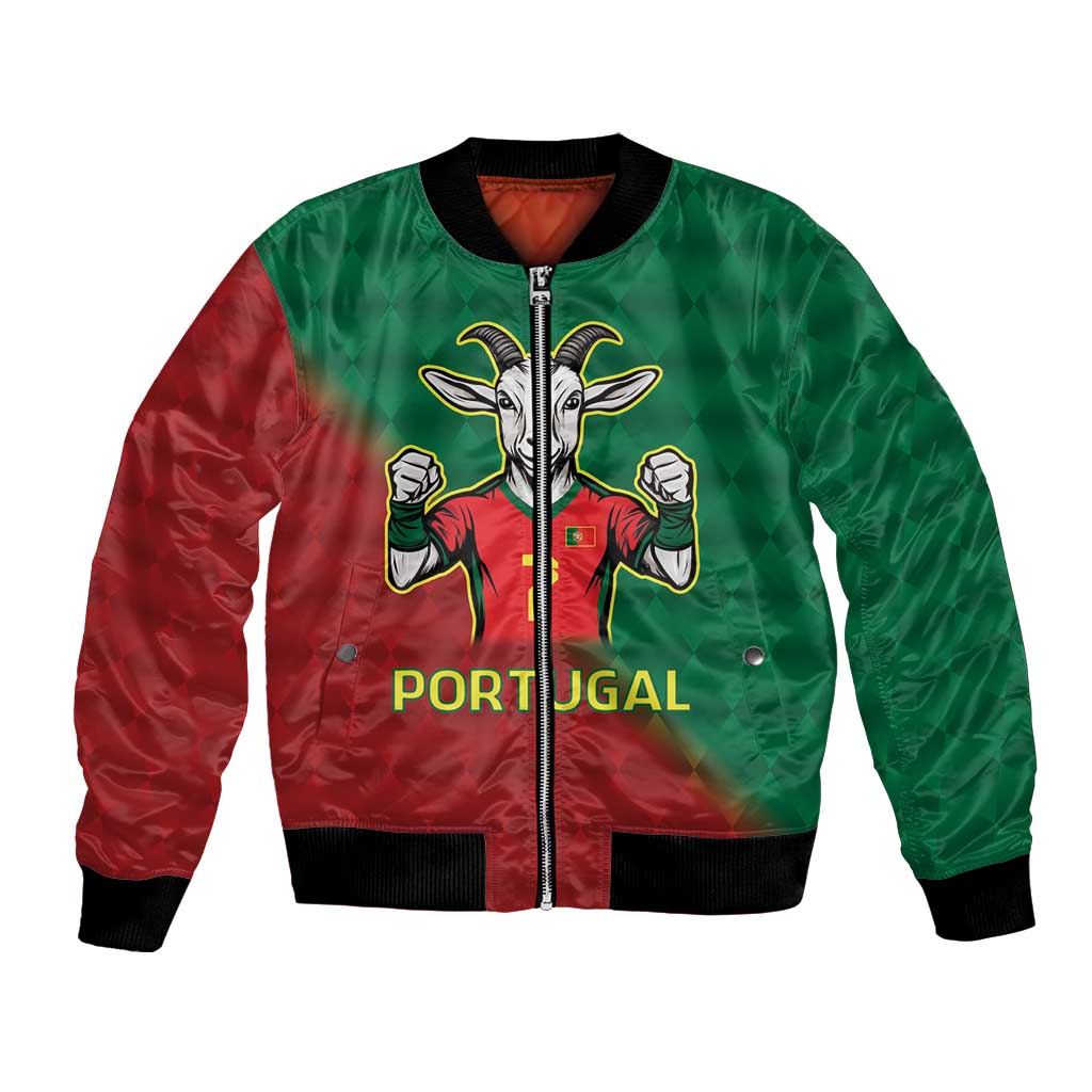 Portugal Seven Goat Flag Colors Bomber Jacket