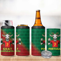 Portugal Seven Goat Flag Colors 4 in 1 Can Cooler Tumbler