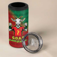 Portugal Seven Goat Flag Colors 4 in 1 Can Cooler Tumbler