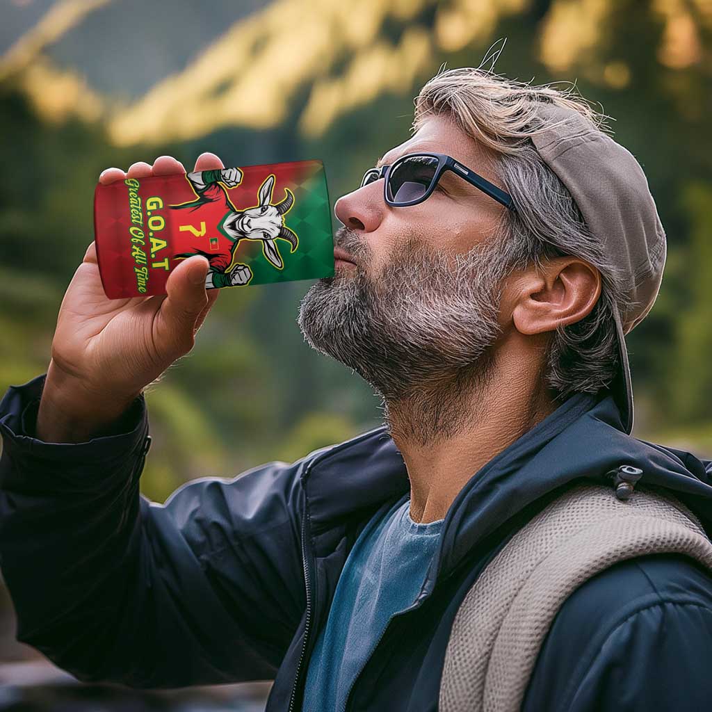 Portugal Seven Goat Flag Colors 4 in 1 Can Cooler Tumbler