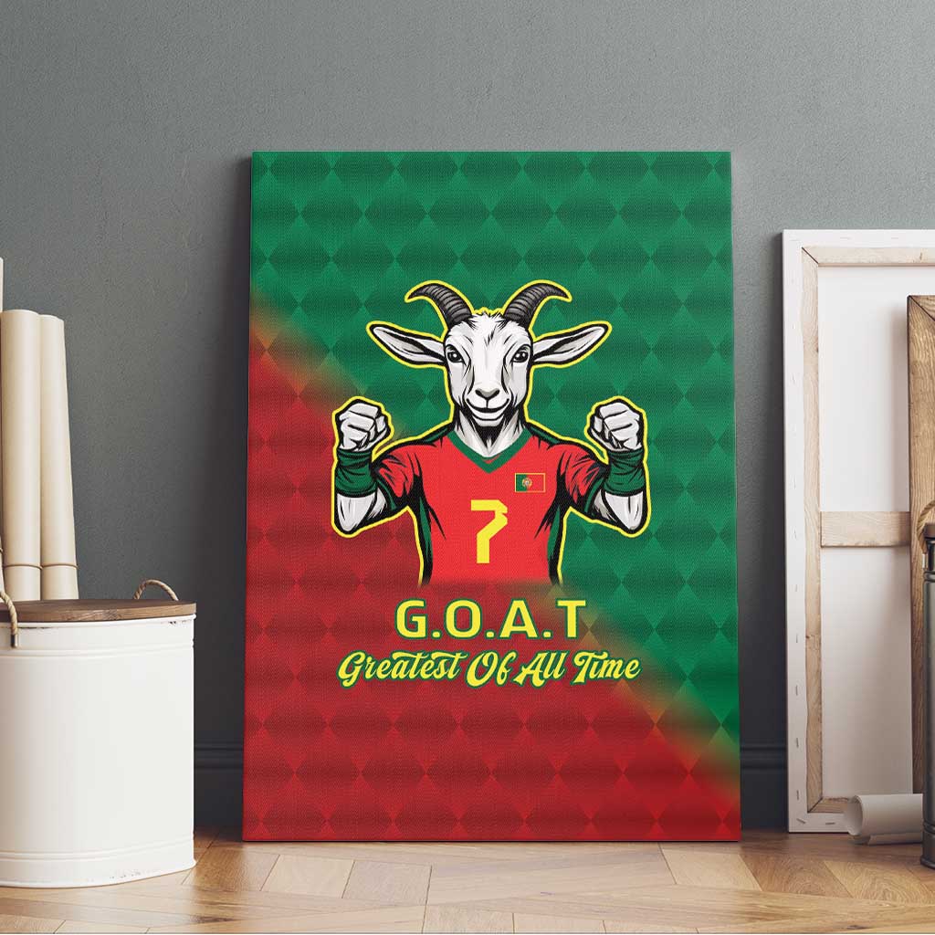 Portugal Seven Goat Flag Colors Canvas Wall Art