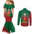 Portugal Seven Goat Flag Colors Couples Matching Mermaid Dress and Long Sleeve Button Shirt