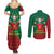 Portugal Seven Goat Flag Colors Couples Matching Summer Maxi Dress and Long Sleeve Button Shirt