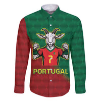 Portugal Seven Goat Flag Colors Family Matching Long Sleeve Bodycon Dress and Hawaiian Shirt