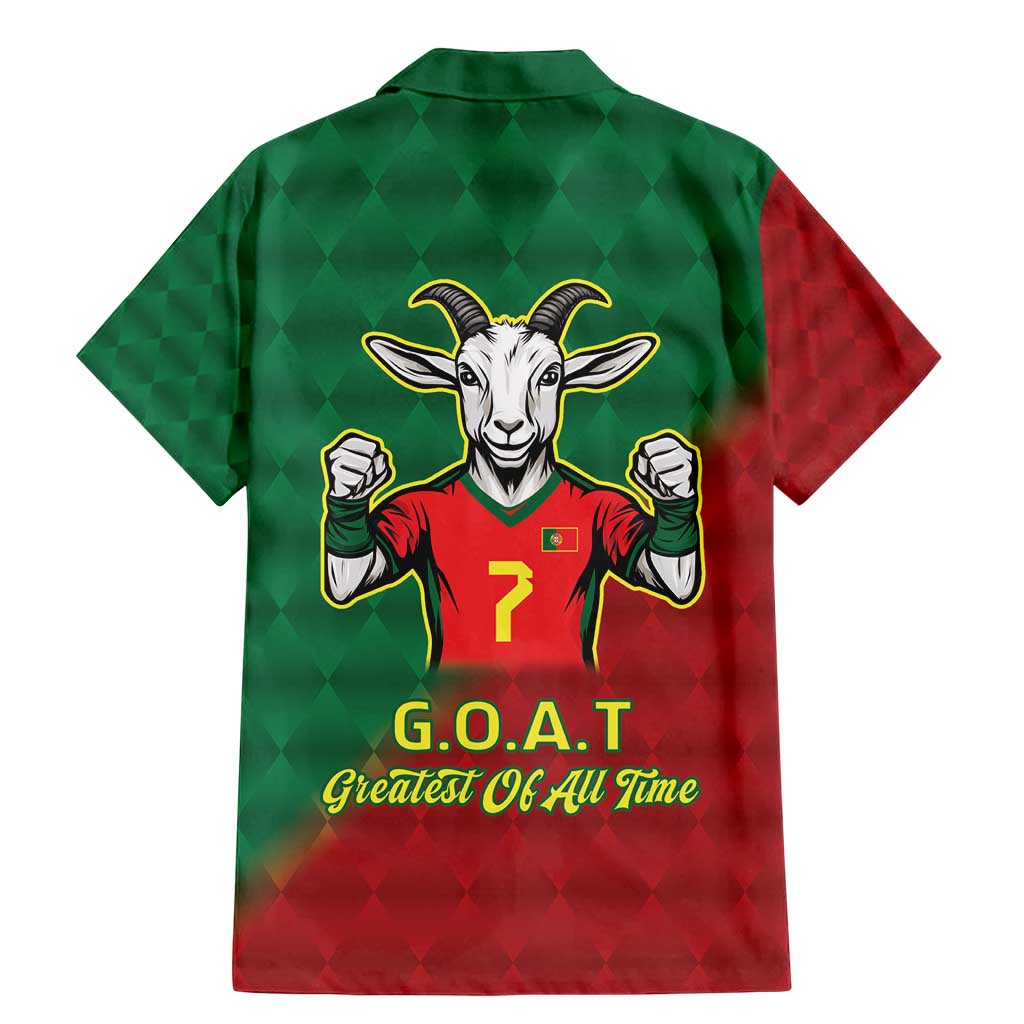 Portugal Seven Goat Flag Colors Family Matching Mermaid Dress and Hawaiian Shirt