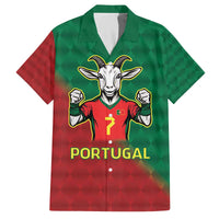 Portugal Seven Goat Flag Colors Family Matching Off The Shoulder Long Sleeve Dress and Hawaiian Shirt