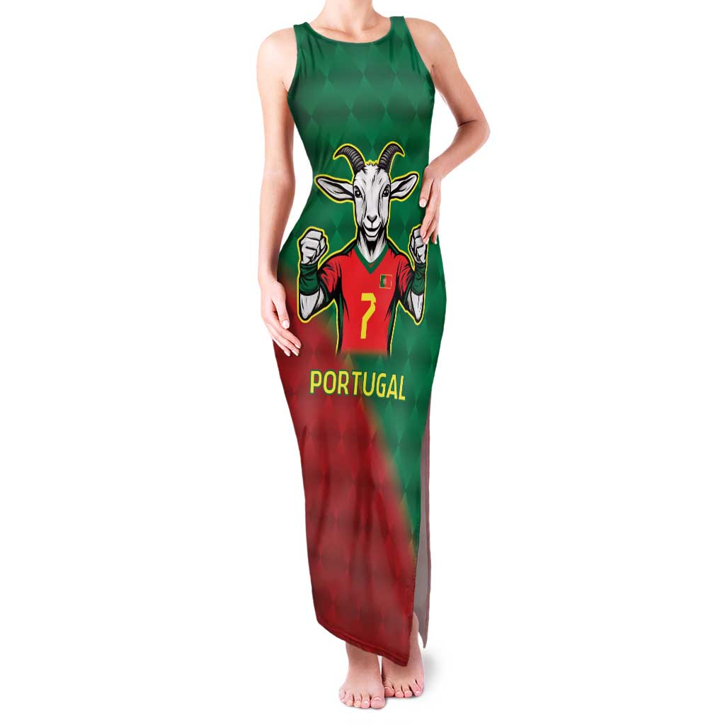 Portugal Seven Goat Flag Colors Family Matching Tank Maxi Dress and Hawaiian Shirt