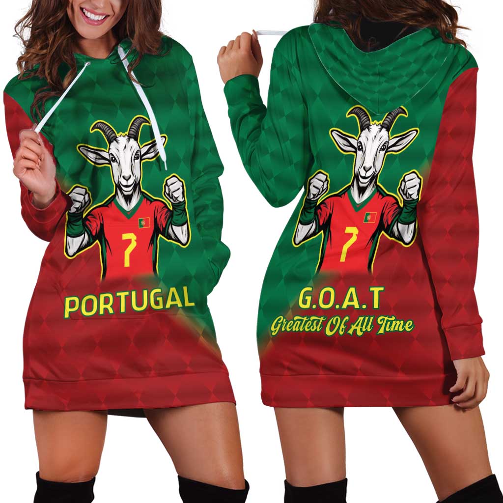 Portugal Seven Goat Flag Colors Hoodie Dress