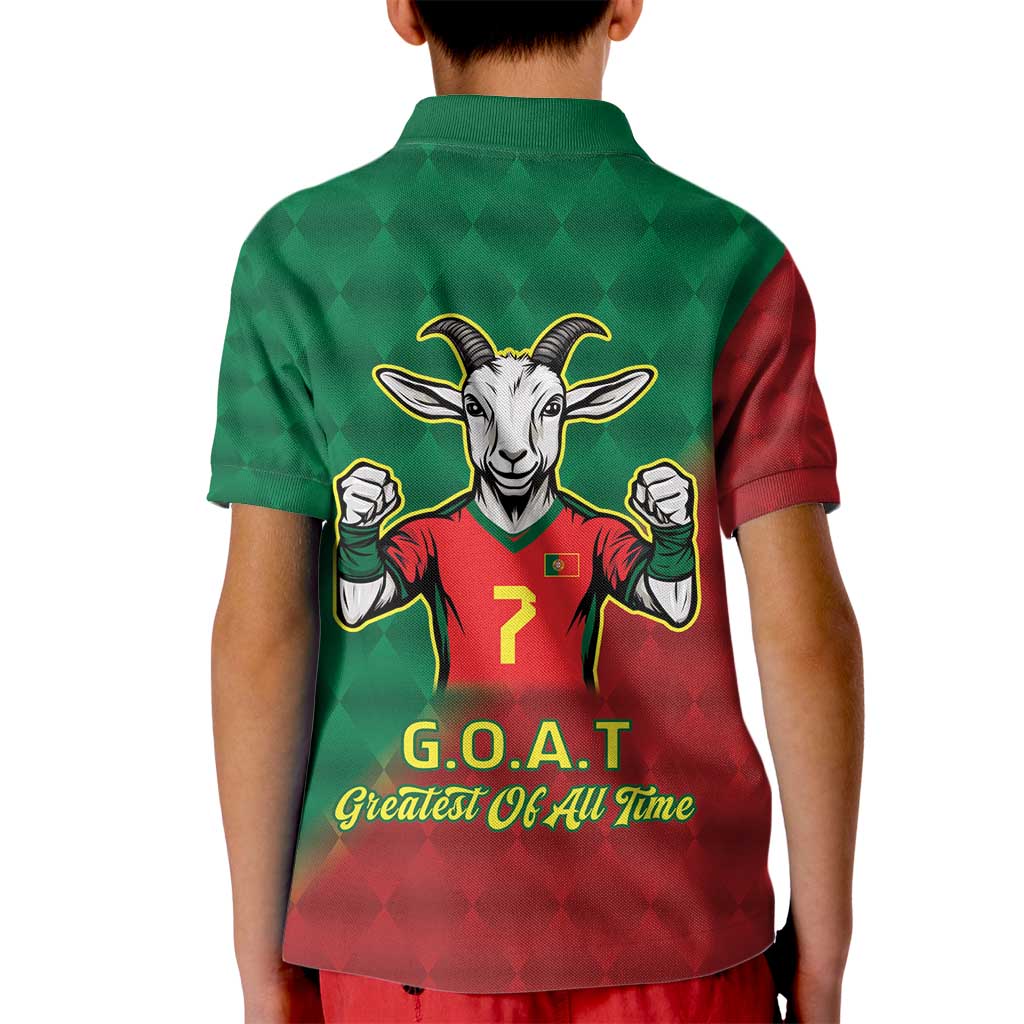 Portugal Seven Goat Flag Colors Kid Polo Shirt