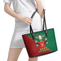 Portugal Seven Goat Flag Colors Leather Tote Bag