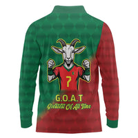 Portugal Seven Goat Flag Colors Long Sleeve Polo Shirt