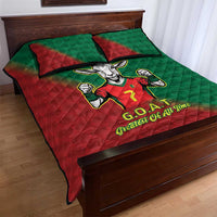 Portugal Seven Goat Flag Colors Quilt Bed Set