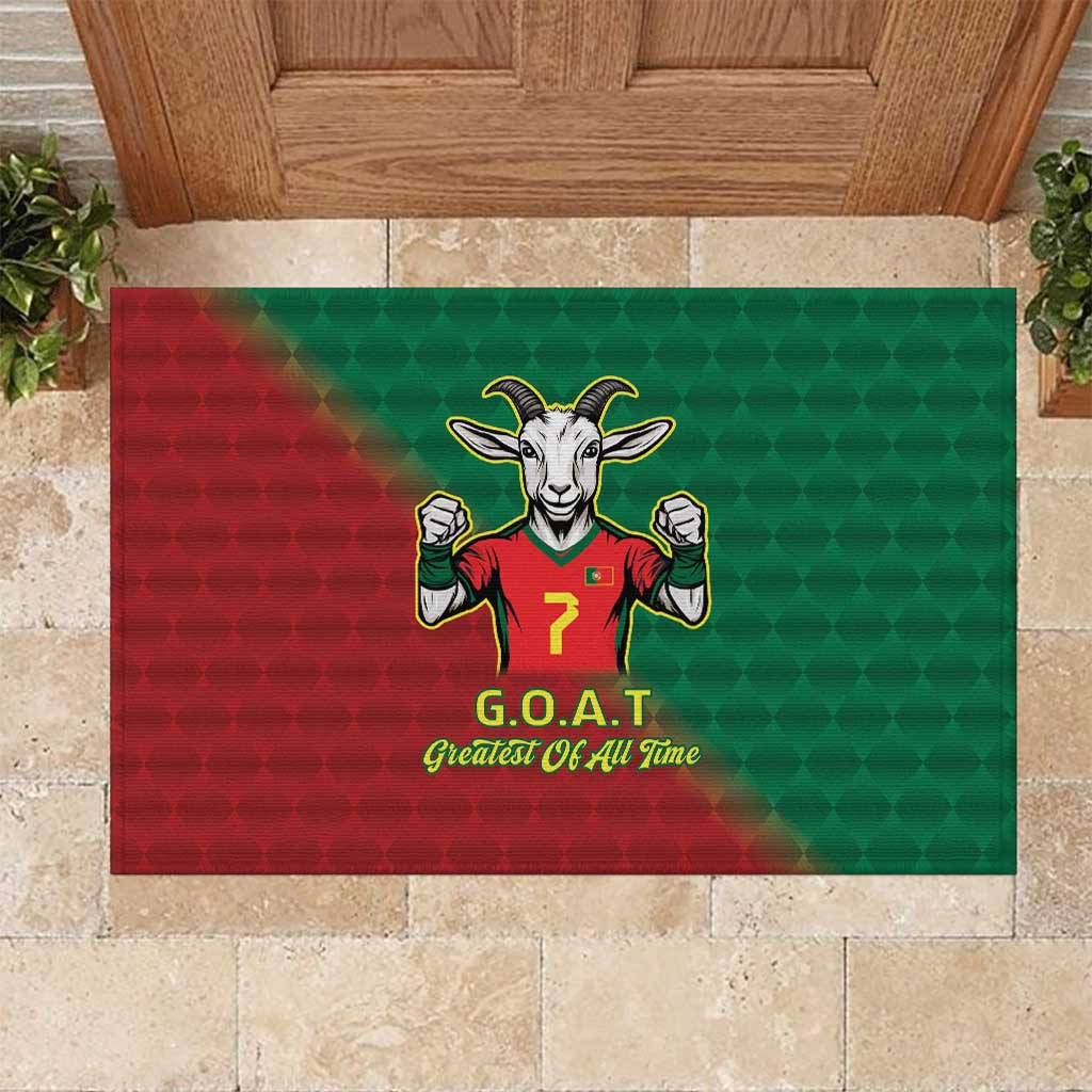 Portugal Seven Goat Flag Colors Rubber Doormat