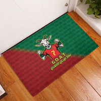 Portugal Seven Goat Flag Colors Rubber Doormat